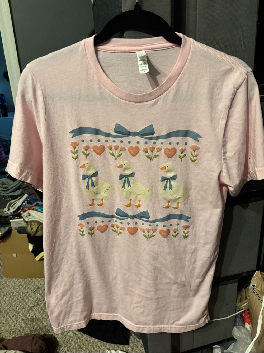 Pink Duck Graphic Tee Medium